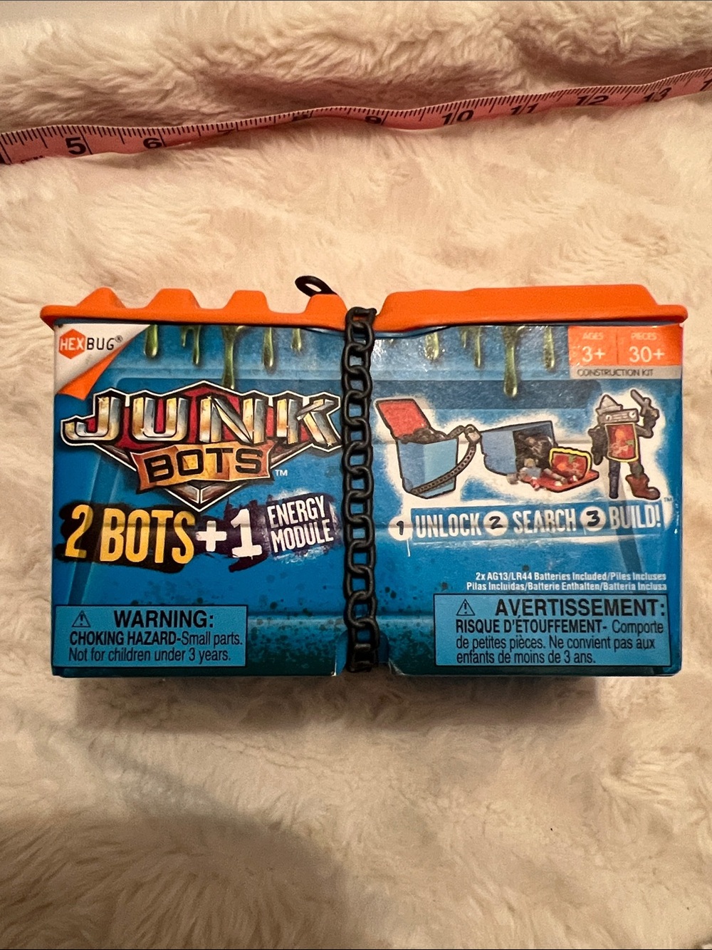 HEXBUG Junk Bots Orange 2-Bot Construction Kit with Energy Module